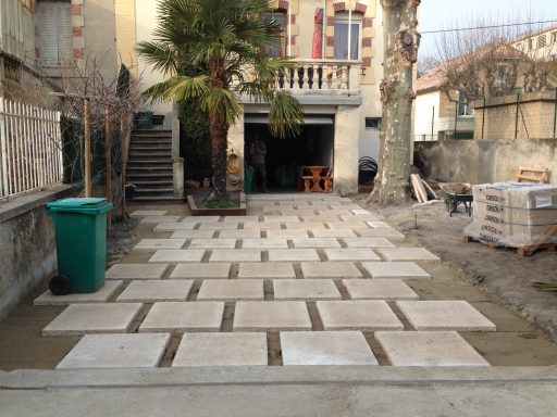 Dalle - Pose sur sable - Joint large